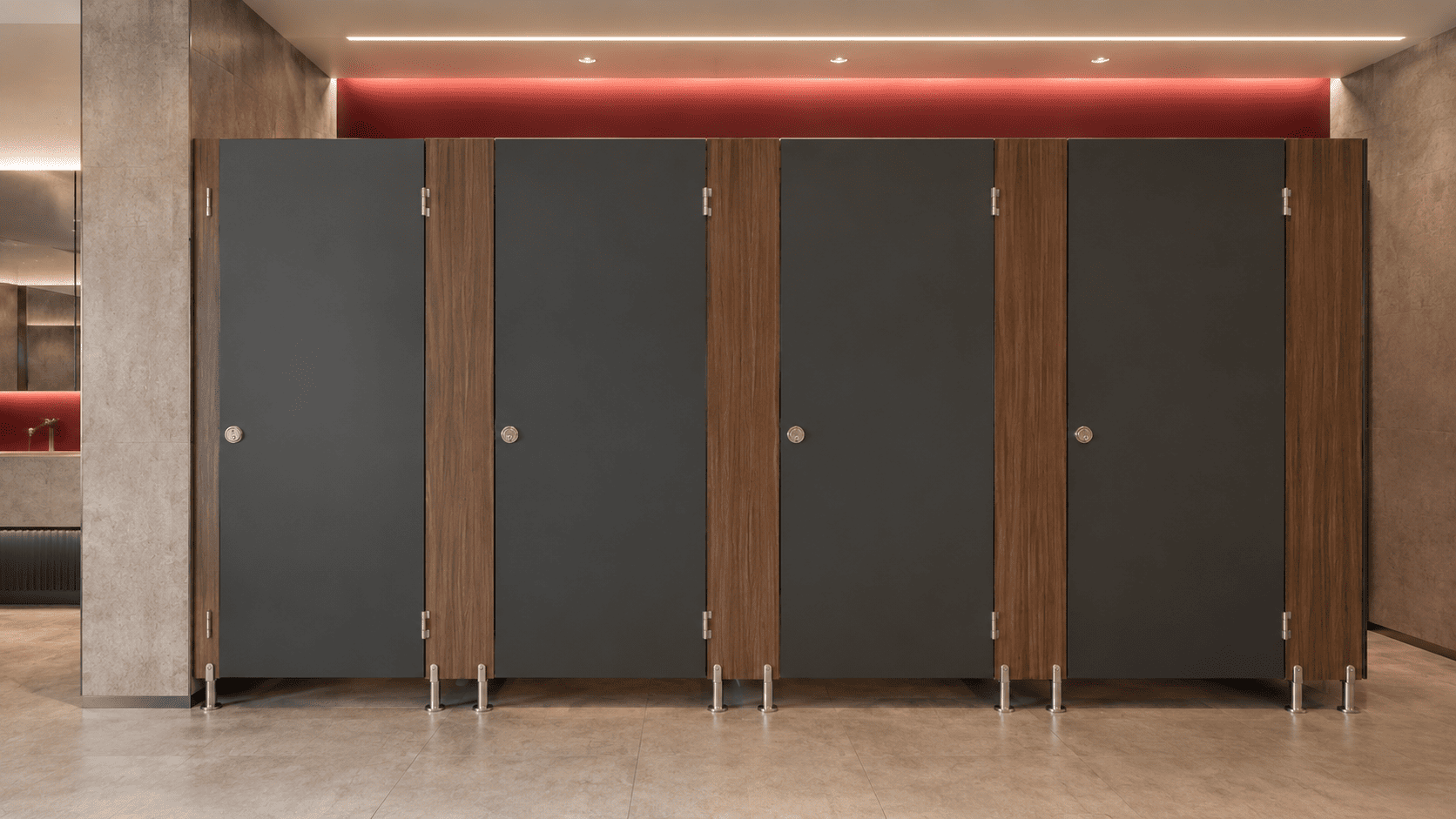 Divisiones sanitarias HPL de diseño premium